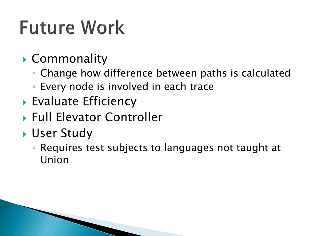 commonality change how difference between paths