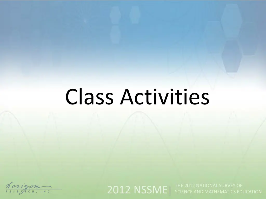 class activities