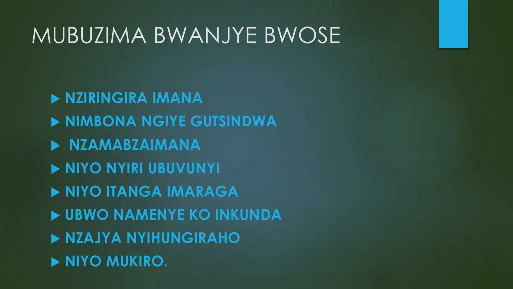 mubuzima bwanjye bwose