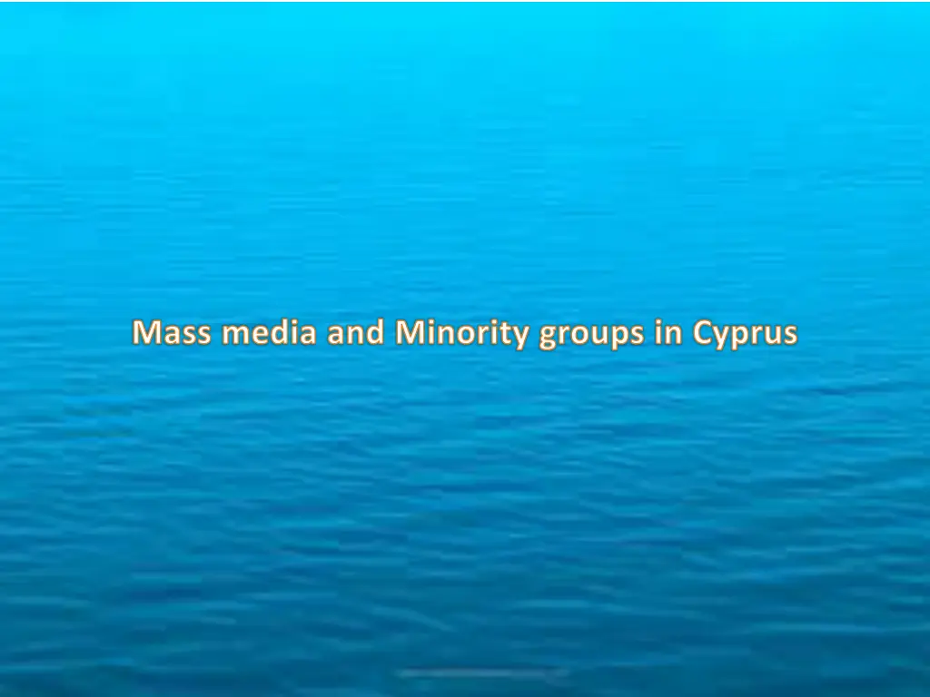mass media and minority groups in cyprus