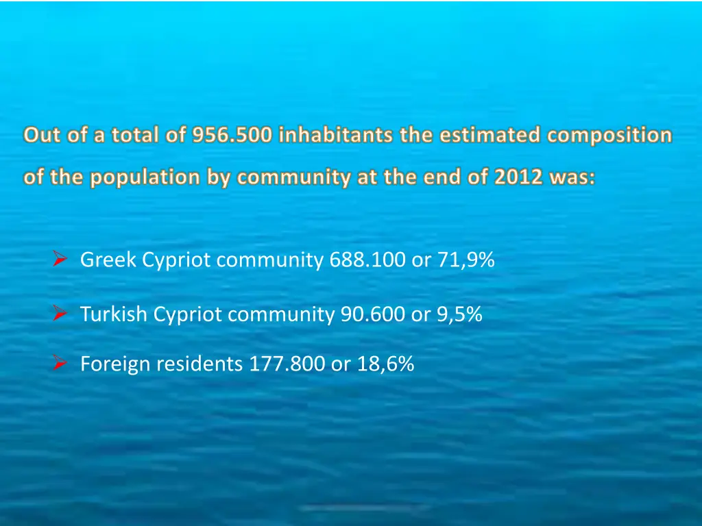 out of a total of 956 500 inhabitants