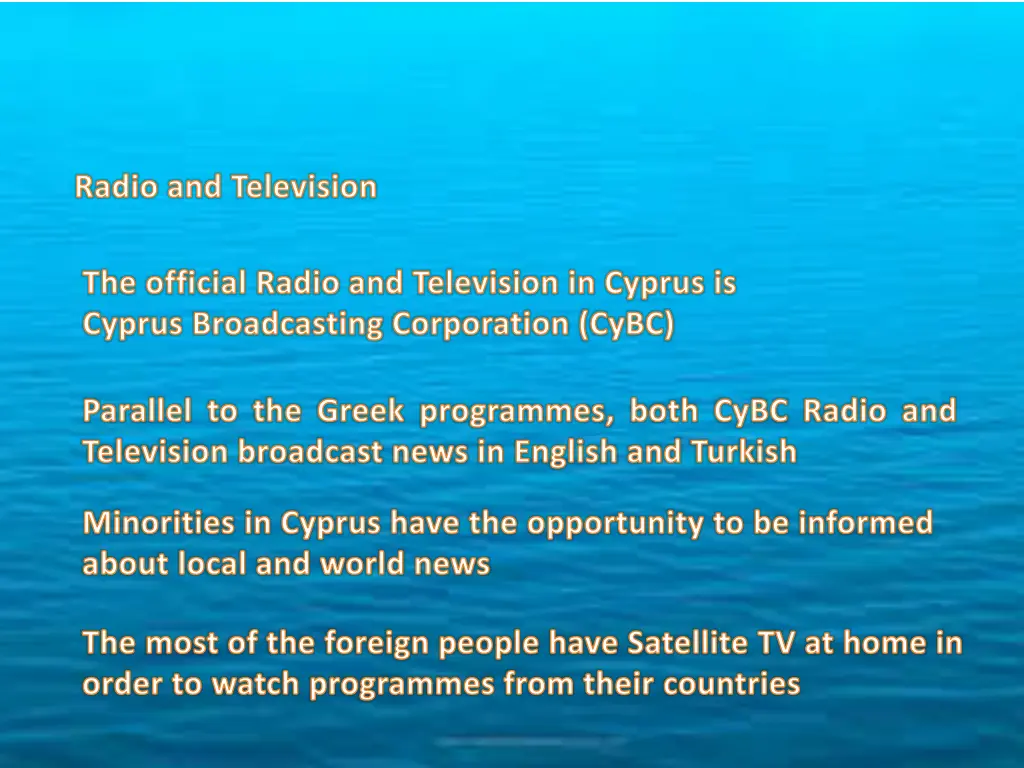 radio and television