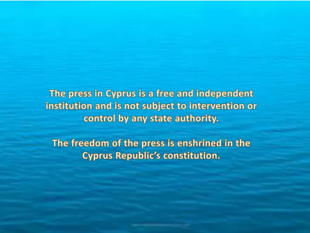 the press in cyprus is a free and independent