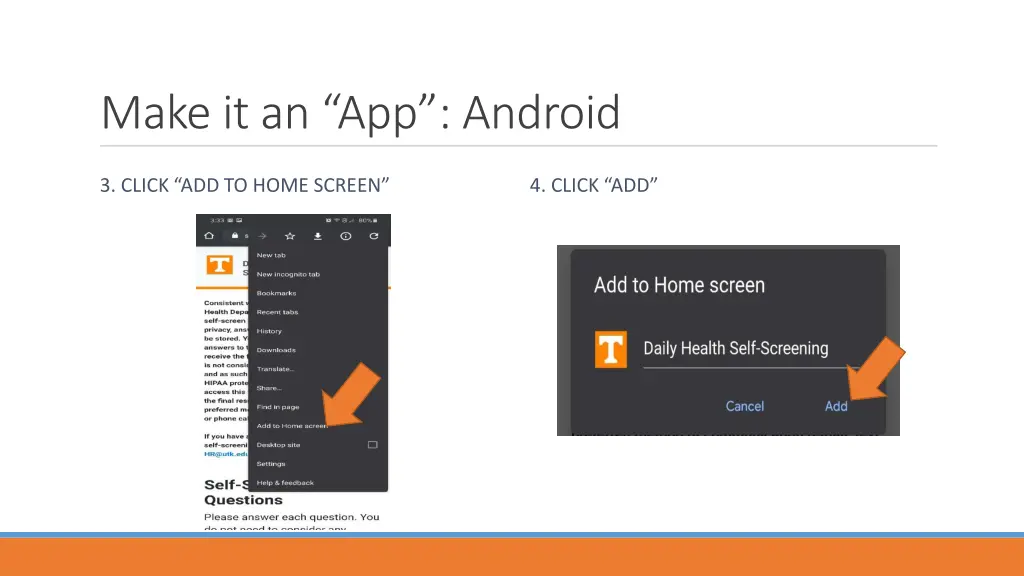 make it an app android 1
