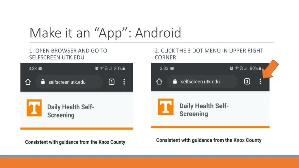 make it an app android