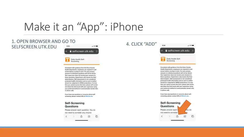 make it an app iphone