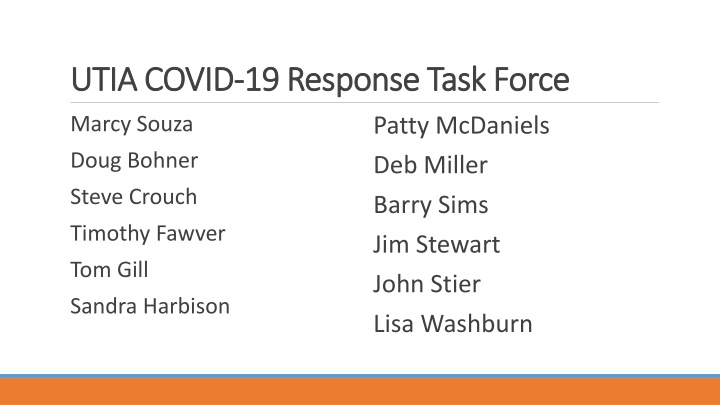 utia covid utia covid 19 response task force