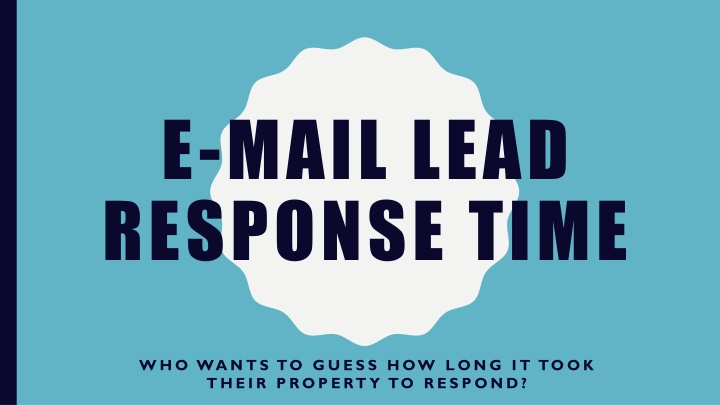 e mail lead response time