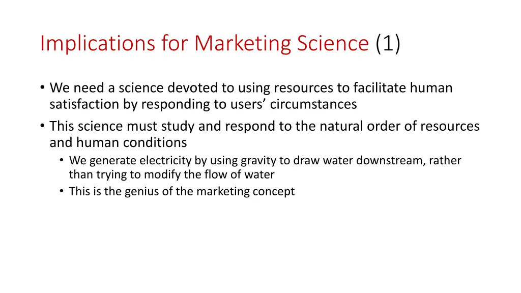 implications for marketing science 1