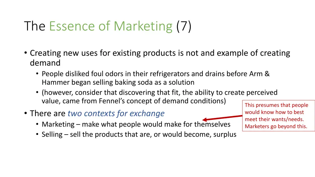 the essence of marketing 7