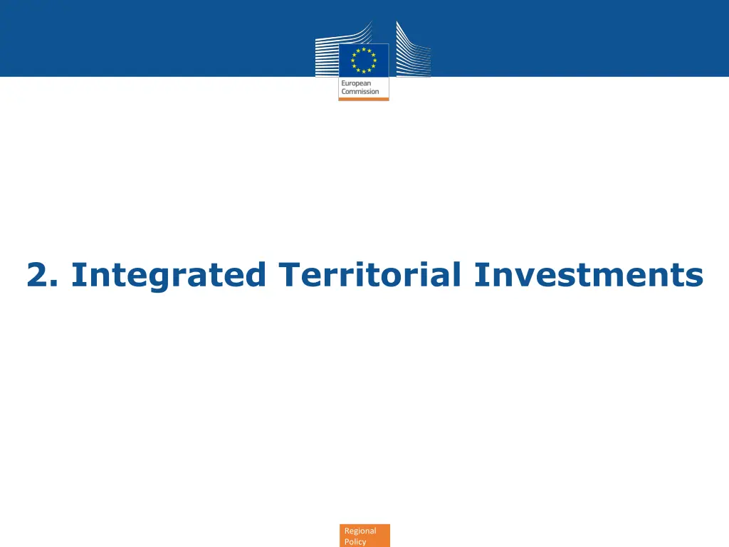 2 integrated territorial investments