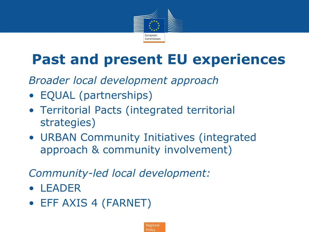 past and present eu experiences