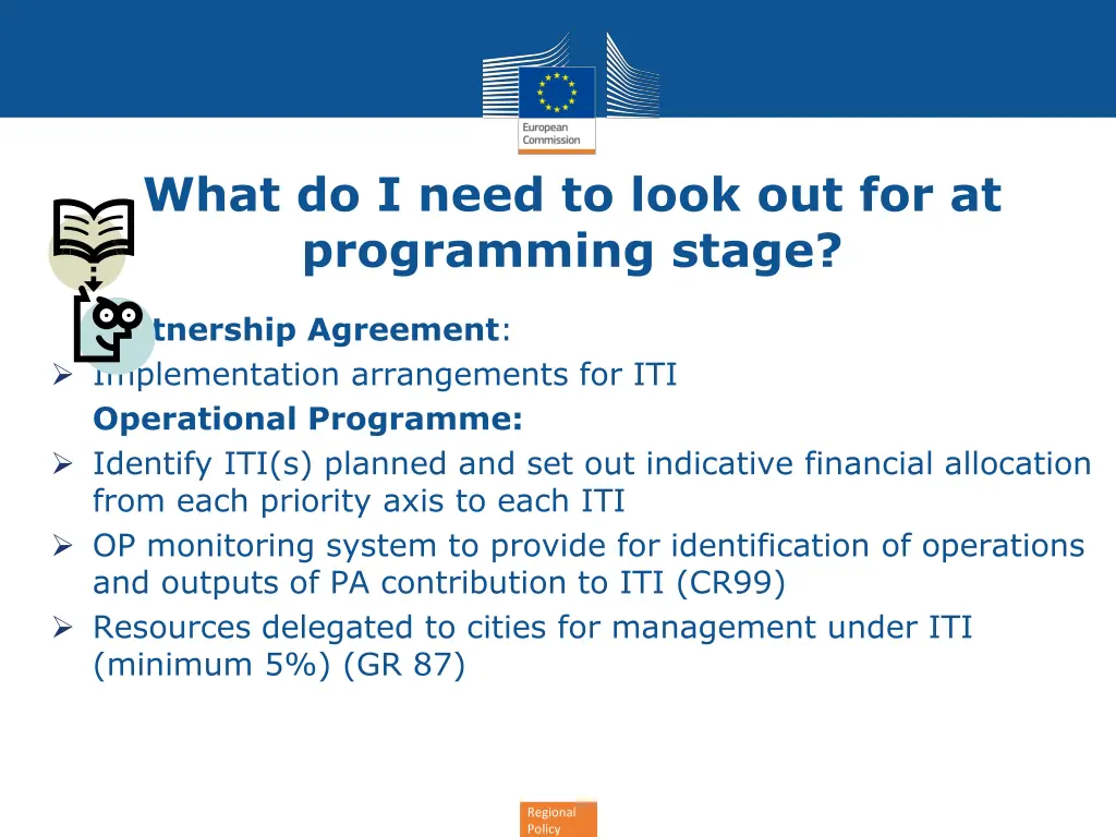 what do i need to look out for at programming