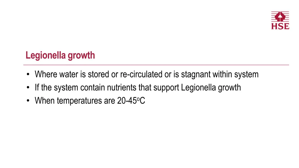 legionella growth
