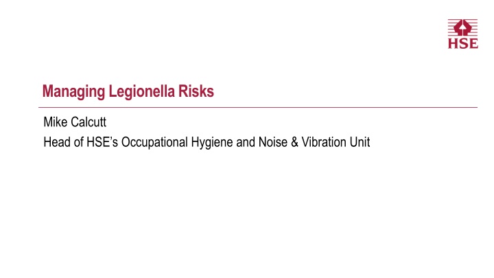 managing legionella risks
