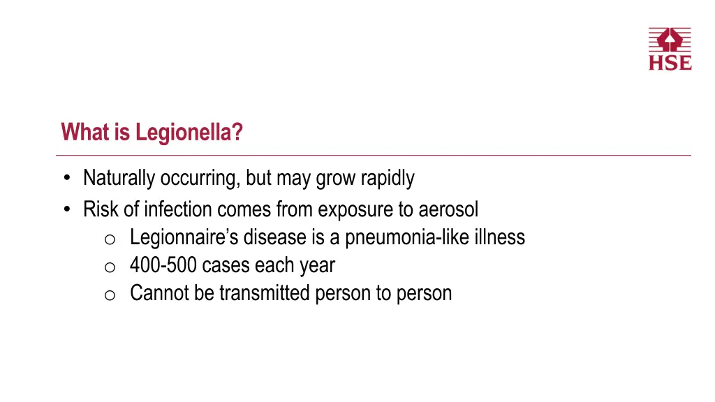 what is legionella