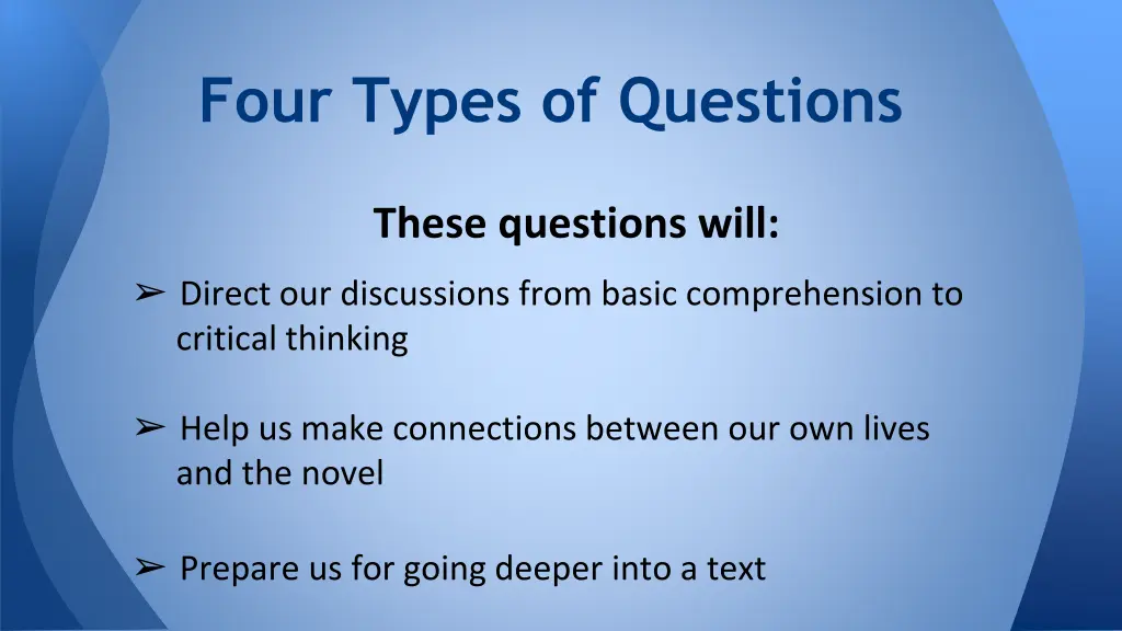 four types of questions