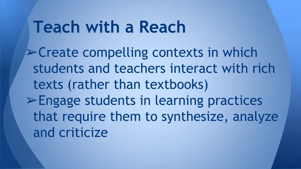 teach with a reach 2