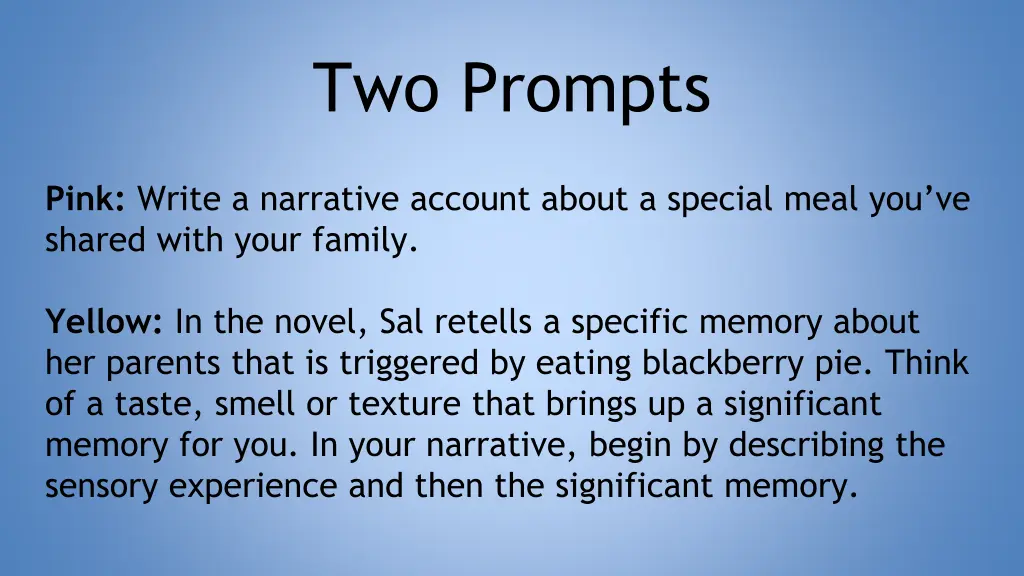 two prompts