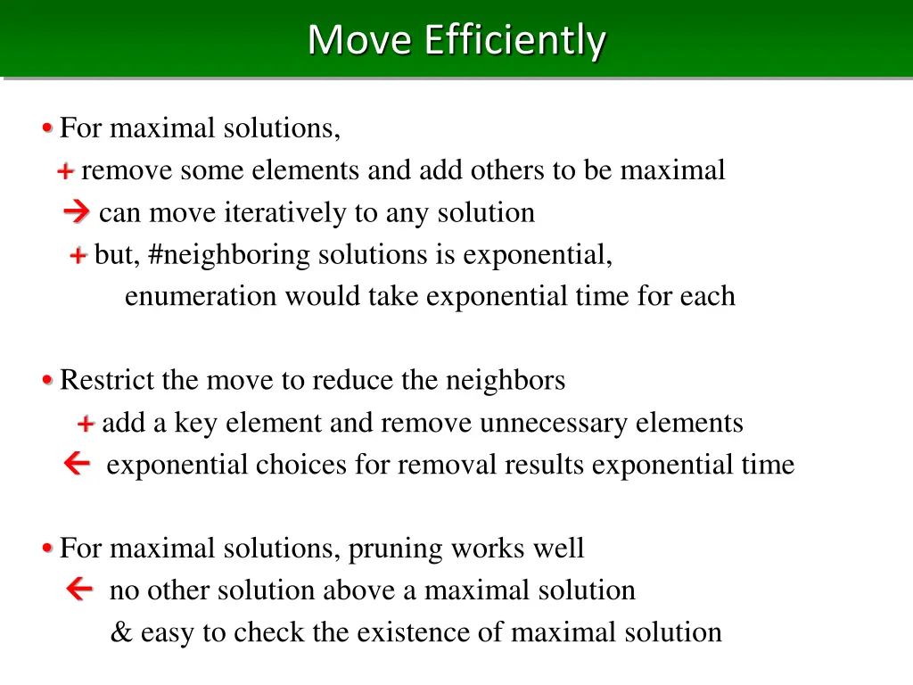 move efficiently