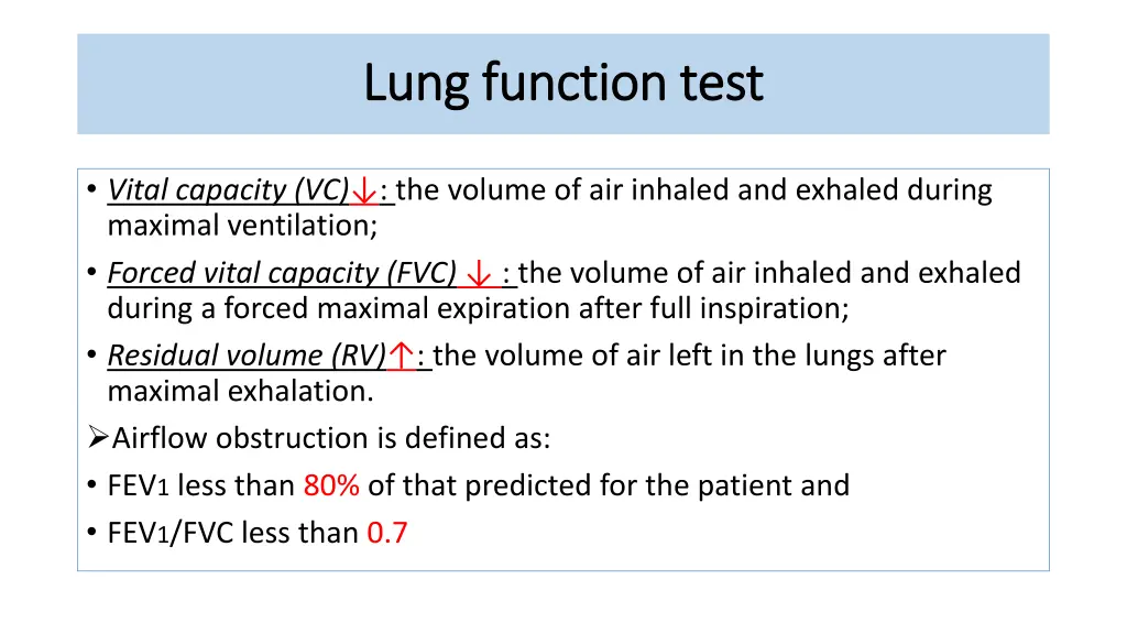 lung function test lung function test