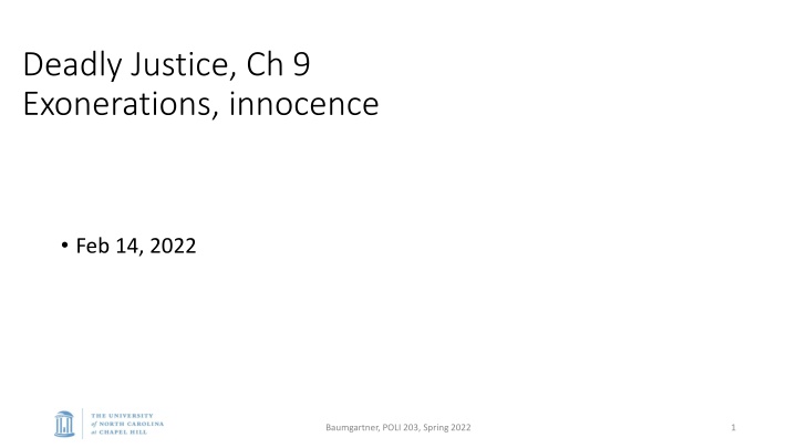 deadly justice ch 9 exonerations innocence