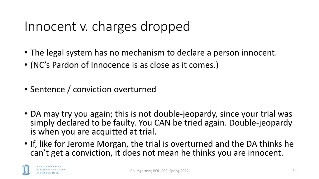 innocent v charges dropped