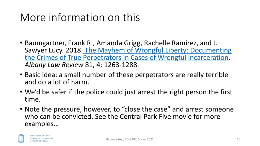 more information on this