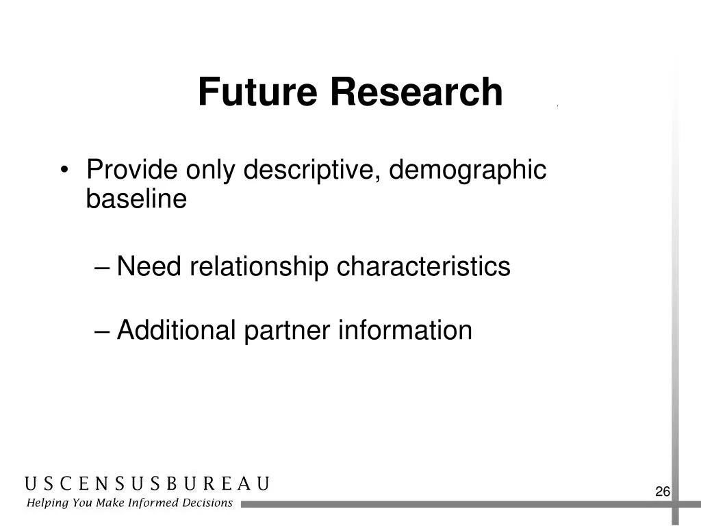 future research