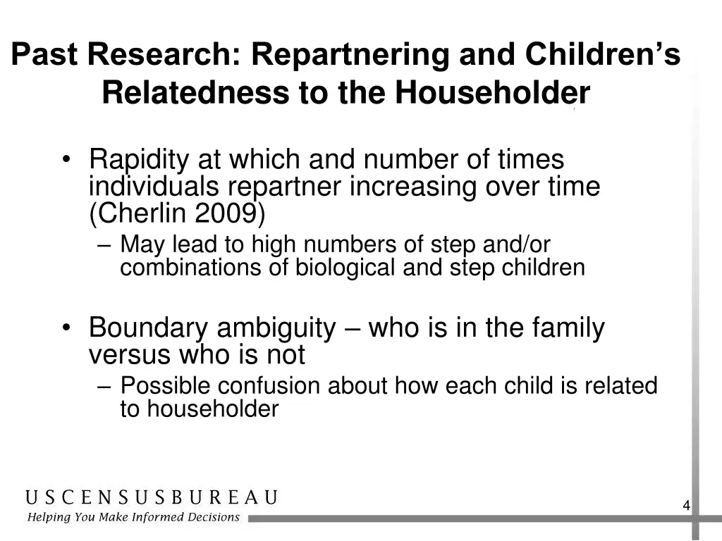 past research repartnering and children
