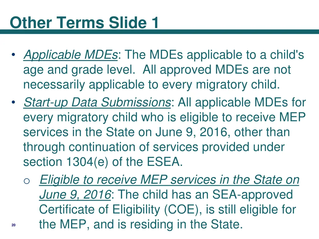 other terms slide 1