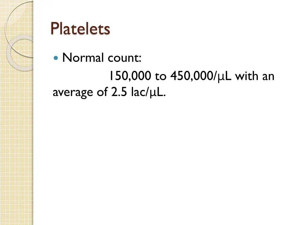 platelets