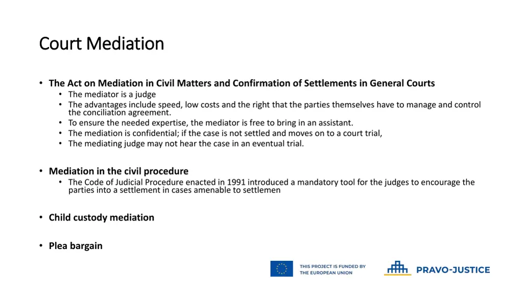 court court mediation mediation