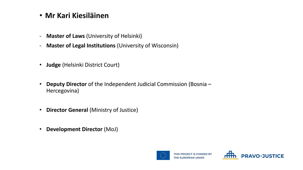 mr kari kiesil inen