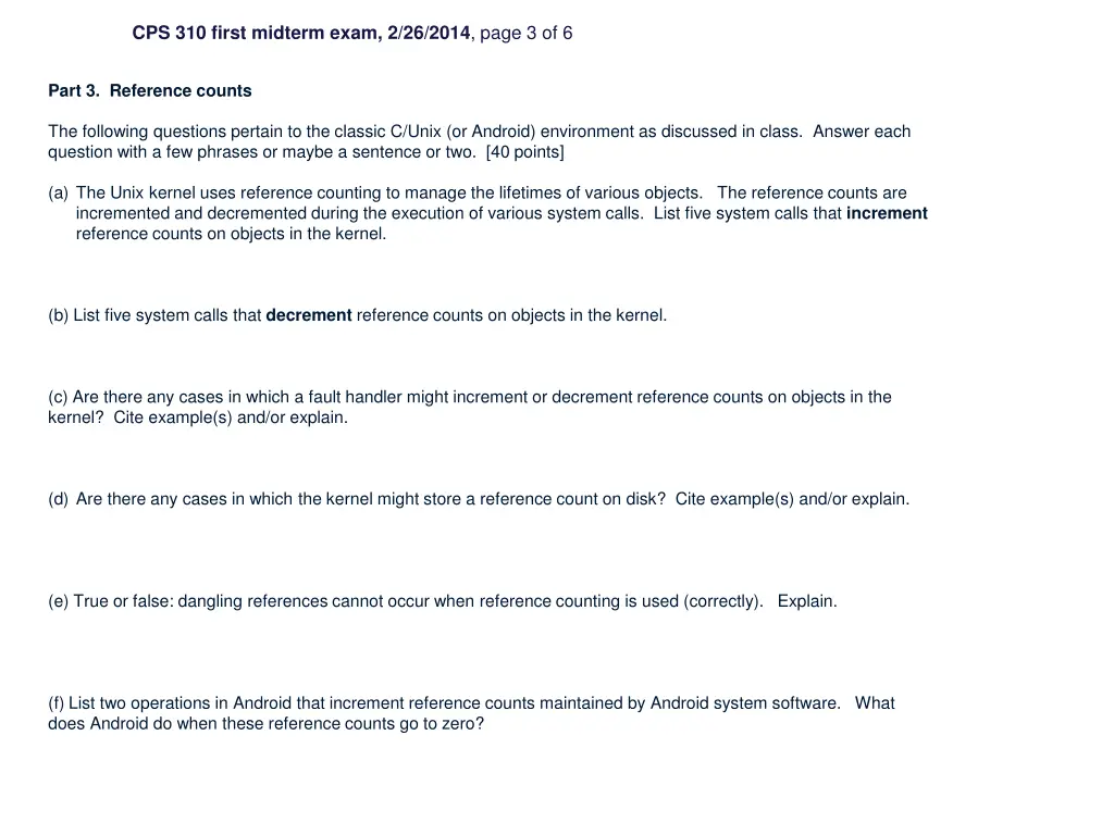 cps 310 first midterm exam 2 26 2014 page 3 of 6