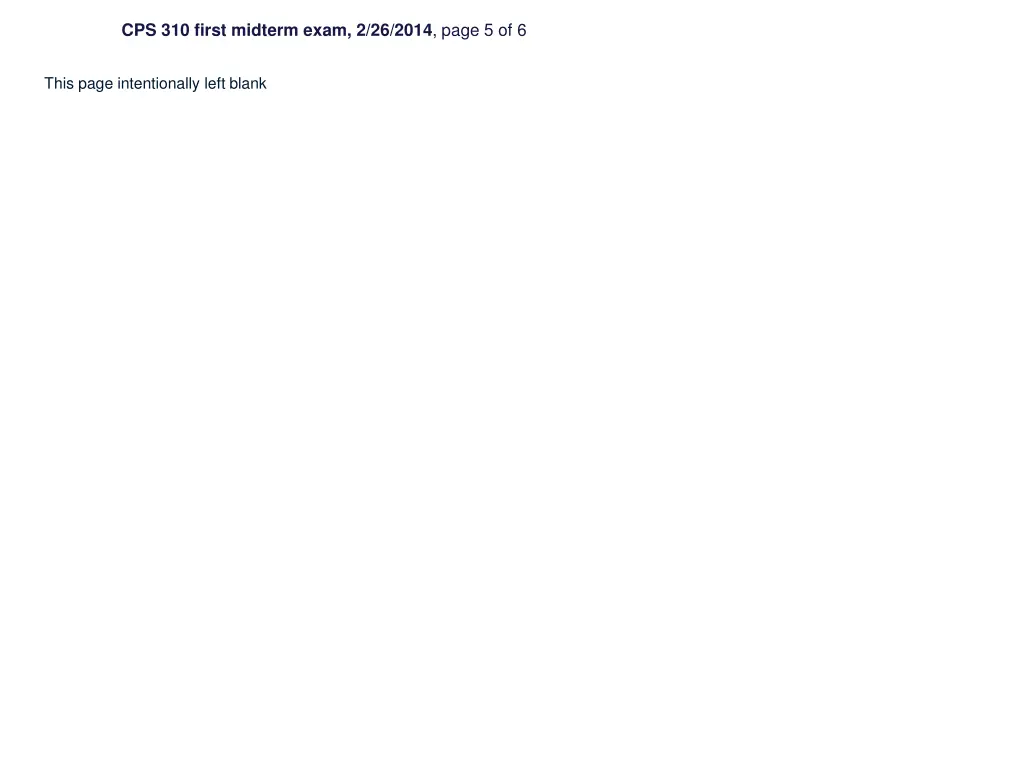 cps 310 first midterm exam 2 26 2014 page 5 of 6