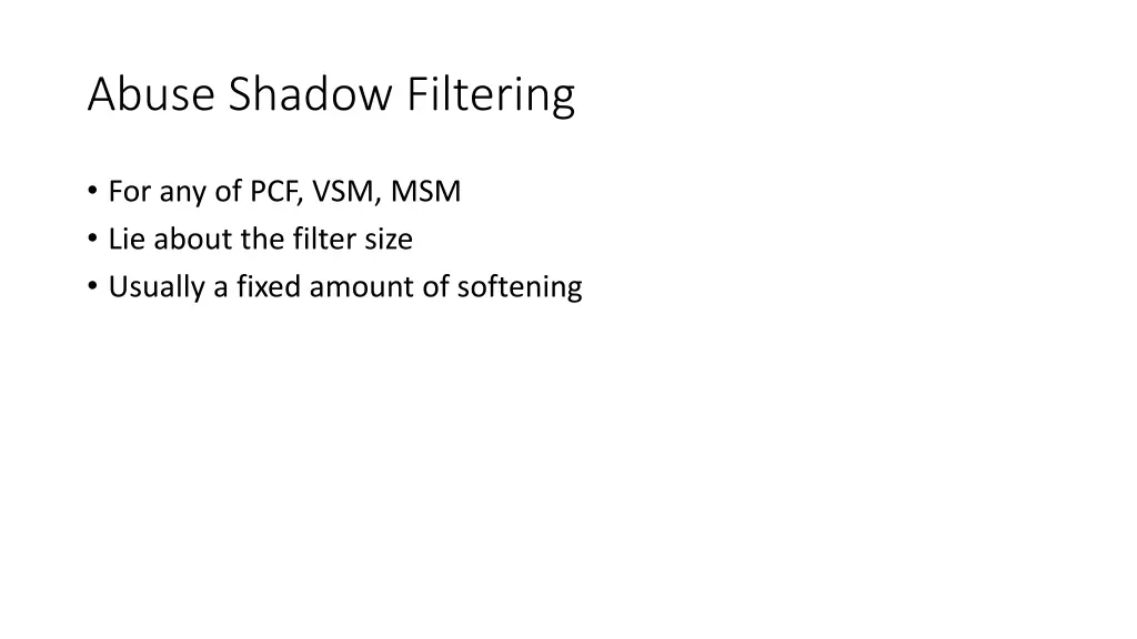 abuse shadow filtering