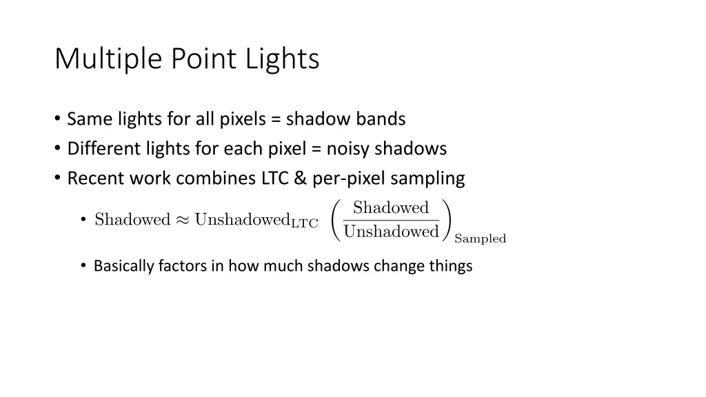 multiple point lights