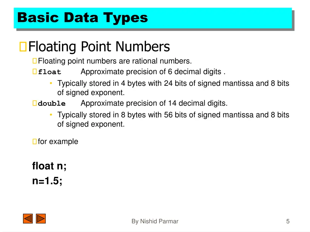 basic data types 2
