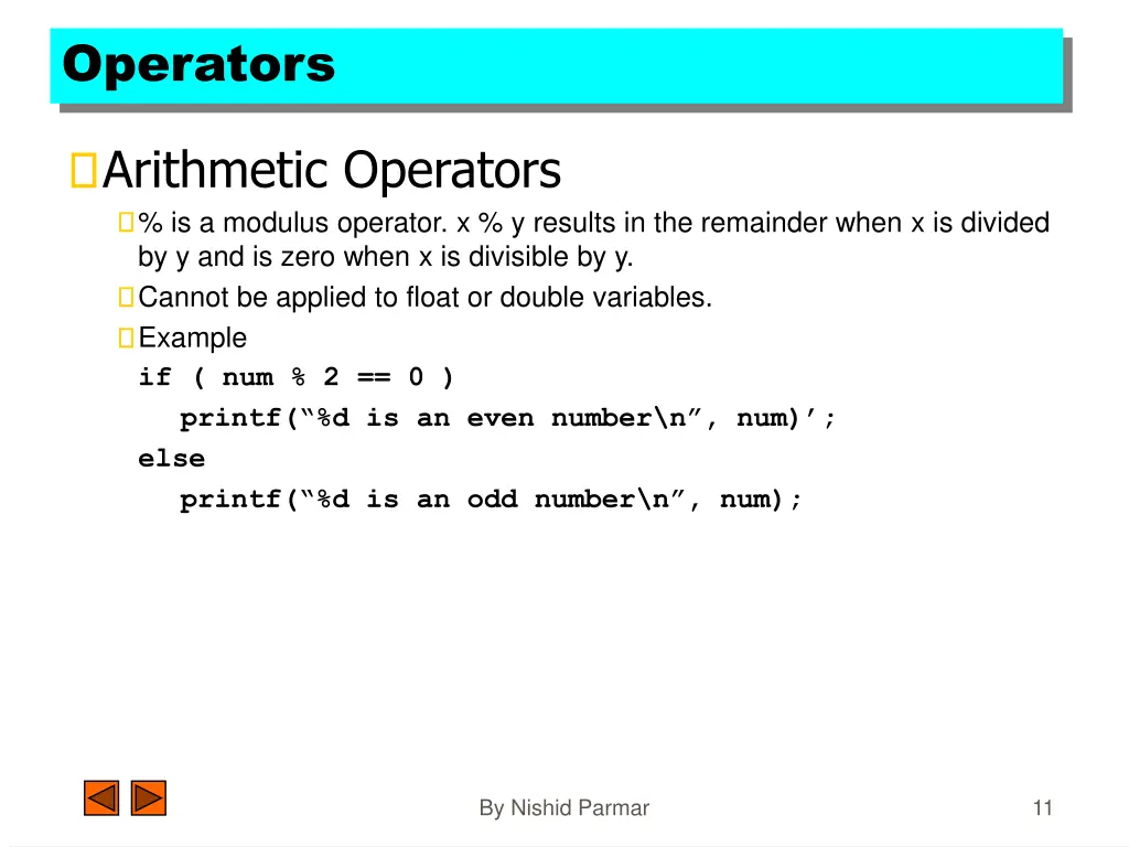 operators 1