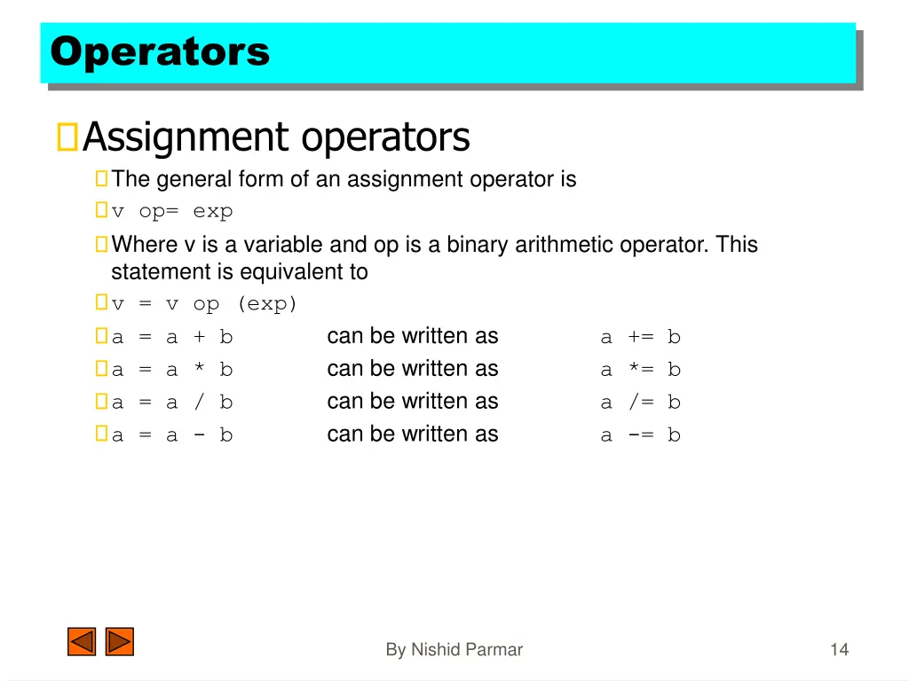 operators 4
