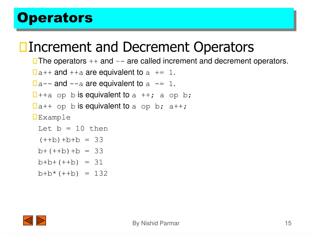 operators 5
