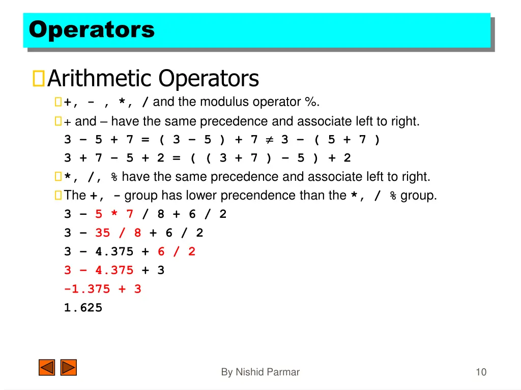 operators