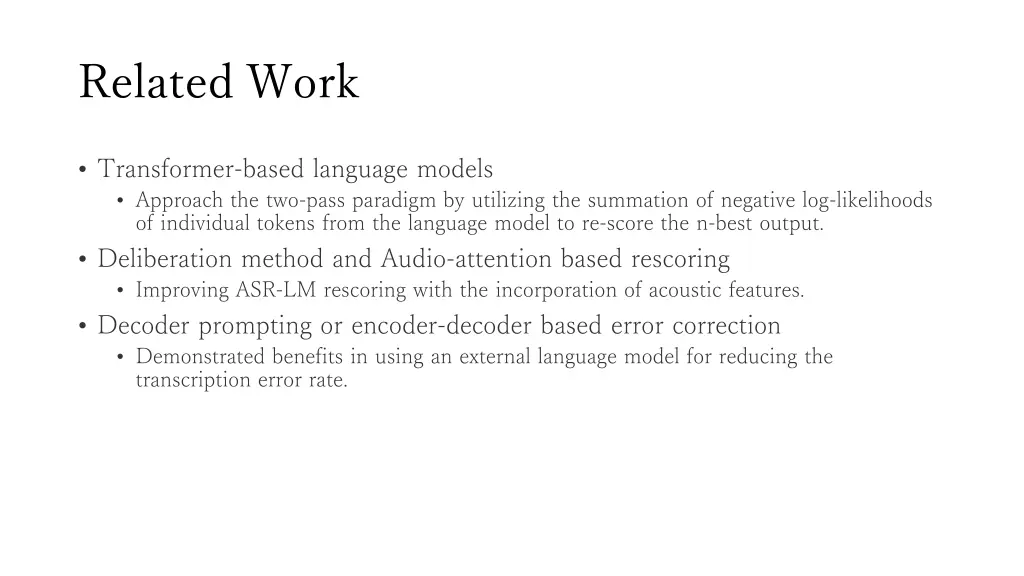 related work