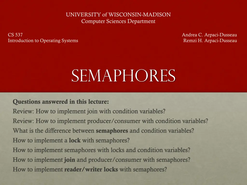 university of wisconsin madison computer sciences