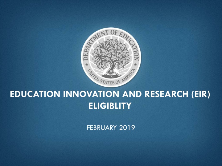 education innovation and research eir eligiblity