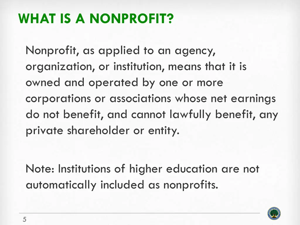 what is a nonprofit