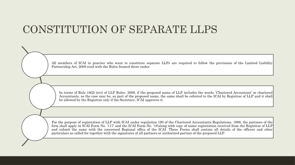 constitution of separate llps