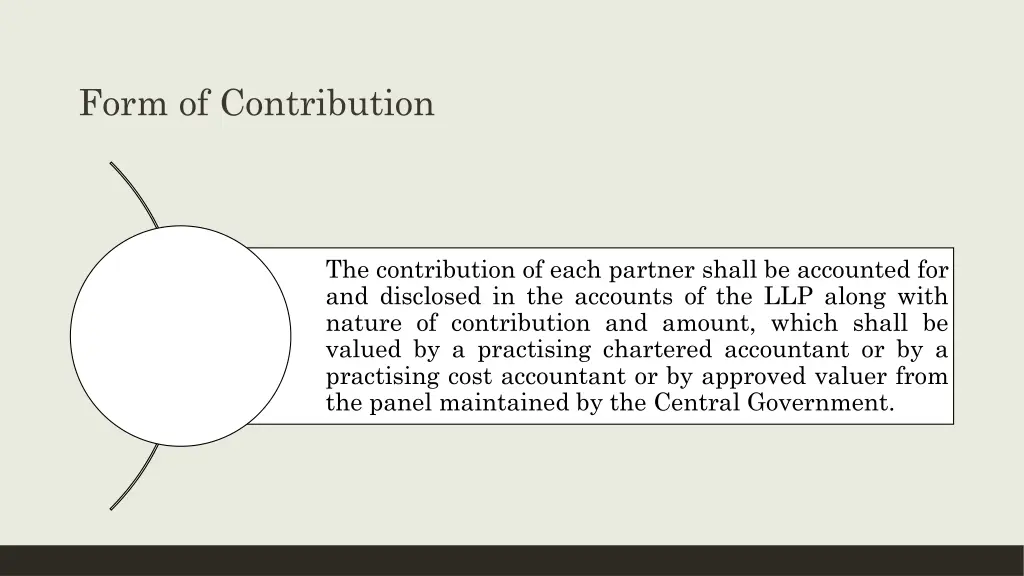 form of contribution