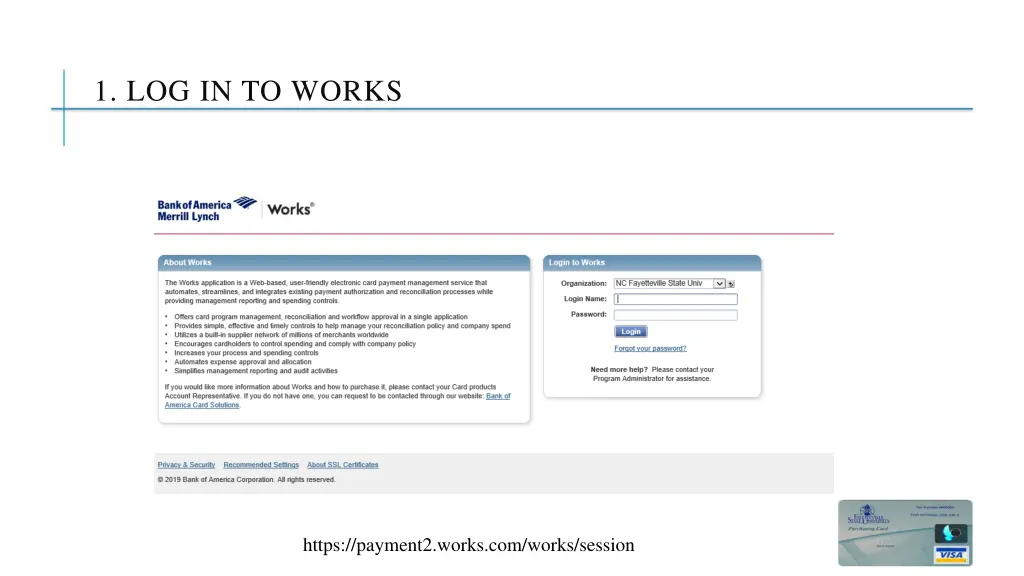 1 log in to works